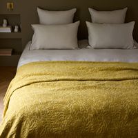 Couvre-lit en Jacquard floral en chenille CORINNA