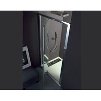 Porta doccia FPB40 in cristallo 6 mm trasparente cm. 110 con