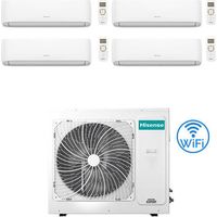 Climatiseur split Hisense Hi Comfort Wifi R32 Quadri Inverter 9000 + 9000 + 12000 + 18000 BTU avec U.E. 5AMW105U4RQC Classe A++/A+