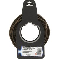 Elektrischer Kabel H03 VVh 2-f oval 2 x 0,75 mm² 10 braun