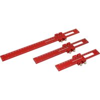 3-teiliges Präzisions-Taschenlineal aus Aluminiumlegierung für die Holzbearbeitung Positionierungs- und Markierungslehre Schreiner-Markierungslineal