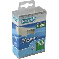 140/6 6Mm Galvanised Staples Poly Pack 5000
