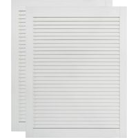 Ante a persiana in 2 pezzi legno massello di pino bianco 69x49,4 cm 020003909
