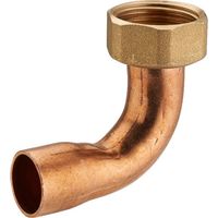 2-teiliger Winkelfitting aus Messing zum Anschrauben, weiblich, mit Einlegemutter F3/4' (20x27) / Kupfer zum Löten NOYON & THIEBAULT - Ø 18 mm - 778-2018L1