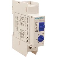 Relè Temporizzatore Modulare, Timer Per Luce Scale, 1M 0,5Min / 20Min 16A AC 230V, IP20 IEC60730-2-7 SR2