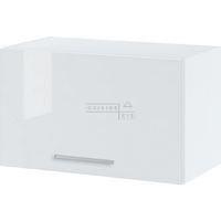 Meuble haut SLIM de cuisine Bellissi Blanc Brillant 1 porte relevable L 60 cm - Porte avec poignée apparente White