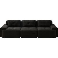 Canapé Cloud Modular Boneless Sofa Confortable Corduroy Noir 293.00x104.00x69.00 cm ZIPSOFA