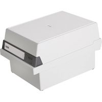 Han 966-11 caja de fichas gris claro capacidad 800 tarjetas