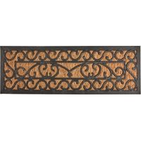 Zerbino in cocco e gomma stile classico vittoriano 75,5x25,2cm