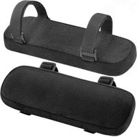 Coussins d'accoudoirs ergonomiques en mousse à mémoire de forme pour chaise de bureau (lot de 2). doux et confortables. avec support pour les coudes.
