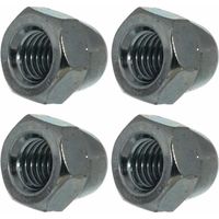 4x ecrou borgne hexagonal M14 acier zingué DIN 1587 bricolage finition serrage