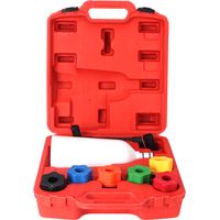 GARRYFIZH Kit d'outils de remplissage rapide d'huile moteur pour voiture, adaptateurs, réparation du système de refroidissement