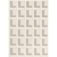 Indoor rug with geometric patterns in cream 170x120 cm - Eve