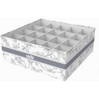 Organizer Per Armadio 20 Scomparti Scatola Salvaspazio 32x32x12cm Fantasia 87333
