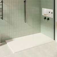 KOES - Kunstharz-Duschwanne Modell OBI – 70x100 – Creme RAL 1013