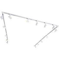Modern 1-Phase Track Lighting System with 15 Spotlights White - Iconic Jeana