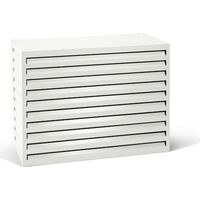Varan Motors - SHWACC003-WH Copertura per impianto di climatizzazione in acciaio zincato bianco 110x55x80 cm � Copertura per unit� esterna di pompa di calore e climatizzatore