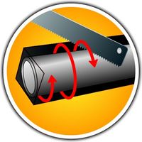Tube flottant à couper pour barreau de sécurité