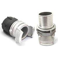 Raccord S60x6 - symétrique Guillemin à verrou DN50 et demi raccord avec douille annelée 55mm