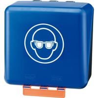 GEBRA Aufb.Box SECU Midi Standa rd, für Augenschutz, blau