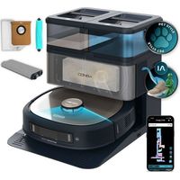 Aspirateur Robot Laveur - CECOTEC Conga Z100 - 20 000 Pa - Noir / Inox