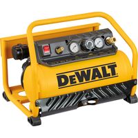 Dewalt – Compresseur silencieux sans huile 6L 10 bar 1,3 HP – Débit 176 l/min – Moteur induction sans entretien – DXCMS156RE