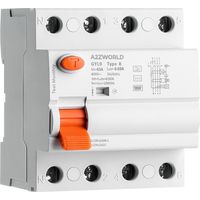RCCB Interruttore Differenziale Puro Tipo B 3P+N 4M 10000A 63A AC 400V IP20 IEC61008-1 / IEC62423 GYL9, Disponibili 30mA 300mA (30mA)