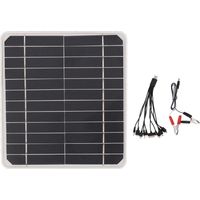 Chargeur de batterie de voiture solaire 10 W 12 V - Panneau solaire 10 watts 12 volts pour recharger les batteries de voitures et de téléphones portables