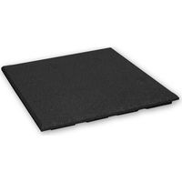 Rubber tegels 20 mm - 1 m2 (4 tegels van 50 x 50 cm) - Zwart