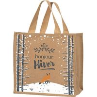 Cabas Jute Hiver Sac Shopping écologique Et Robuste - Sans Marque
