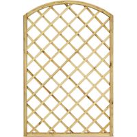 Pannello in legno di pino impregnato traliccio ad arco per recinzioni e decorazioni piante rampicanti LASA - 90x180 cm