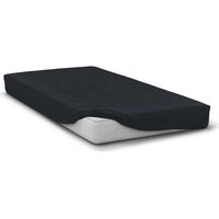 Drap housse - HOME LINGE PASSION - HP72107 - Microfibre 82 g - 140 x 190 cm - Bonnet 30 cm - Noir
