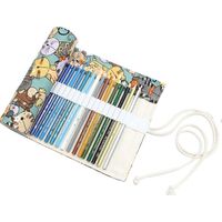 Étui à crayons de couleur, étui à crayons enroulable, rangement pour crayons de couleur-60X19.5 cm