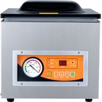 Mophorn Sellador al Vacío de Cámara 260 W Máquina de Envasado al Vacío de Acero inoxidable Tamaño Compacto de 260 mm para Cocina del Hogar Para Uso Comercial Para Alimentos Húmedos, Carnes y Adobos