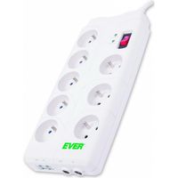 Ever Steckdosenleiste Sicherheit Weiß 8 Steckdosen 2 Meter