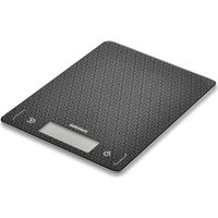 Soehnle Küchenwaage Page Comfort Mosaic, Mosaic Design, digitale Küchenwaage, Haushaltswaage mit großer Wiegefläche, Gewicht bis zu 10kg (1-g-genau), elektronische Waage mit Zuwiegefunktion