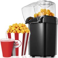 Machine à pop-corn électrique améliorée de 1200 W, pop-corn rapide en 2 minutes, pop-corn à air chaud