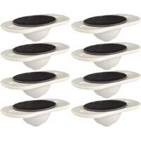 Self Adhesive Swivel Casters, Mini Cute Casters Solid Plastic Swivel Casters 360° Furniture Casters 8pcs - Crezuo