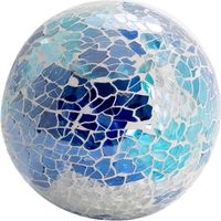 Sfera decorativa in vetro blu per la decorazione di casa e ufficio