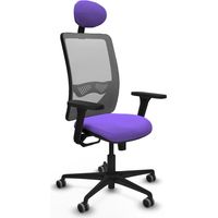 Silla de oficina piqueras y crespo Zulema gris malla cómoda