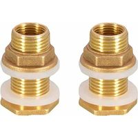 2 robinets en laiton de 4,2 cm (1/2 pouce) / robinets de seau / raccords pour réservoir d'eau de pluie