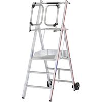 HYMER - PIRL Protect avec portillon - 3 à 8 marches – Plateforme 0,70 à 1,85 m - Hauteur de plancher 0,70m