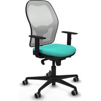 Jorquera sincro malla blanca similpiel turquesa brazos 1D base nailon ruedas 65mm engomada