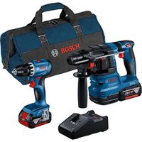 Kit Combo Bosch 2 pezzi 18V: GSR 18V-45 + GBH 18V-22 + 2 x 4.0Ah + caricabatterie + borsa