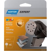 Disque 125 Auto-agrippant Grain 180 Blister De 5 - Norton