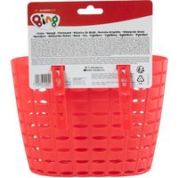 TATAWAY Cestino portaoggetti ciclo unisex con coniglietto Bing rosso 14x12x20 cm