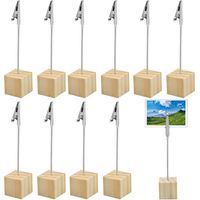 20 Pcs Porte Photo Sur Pied Porte Photo Pince MéTal Porte Photo Base MéMo Et Porte-Clips Message Pin Porte Photo,pour La DéCoration de Bureau Mariage FêTe Maison