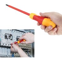 Eosnow 10pcs 1000 V Isolierter Schraubendreher mit magnetisch geschlitzten und Phillips -Bits Weiche Griffe Elektrische Elektriker Elektrische Arbeit Reparaturwerkzeuge