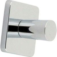 Bouton sur platine carré - Décor : Chromé - FOSUN