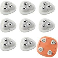 8-Piece Self-Adhesive Ball Swivel Casters, Universal Paste Wheel, 360° Rotating Adhesive Swivel Pulley for Bins, Storage Boxes, and Trash Cabinets
